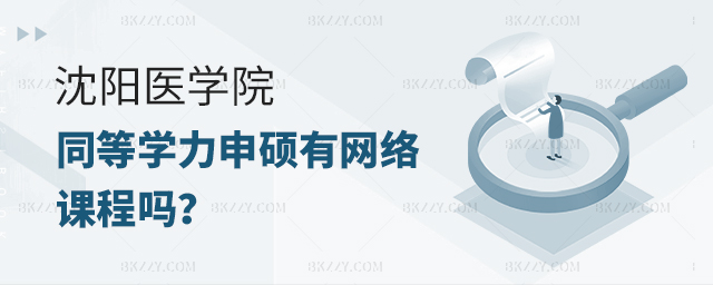 沈陽醫學院同等學力申碩有網絡課程嗎? 沈陽醫學院同等學力申碩有網絡課程嗎?